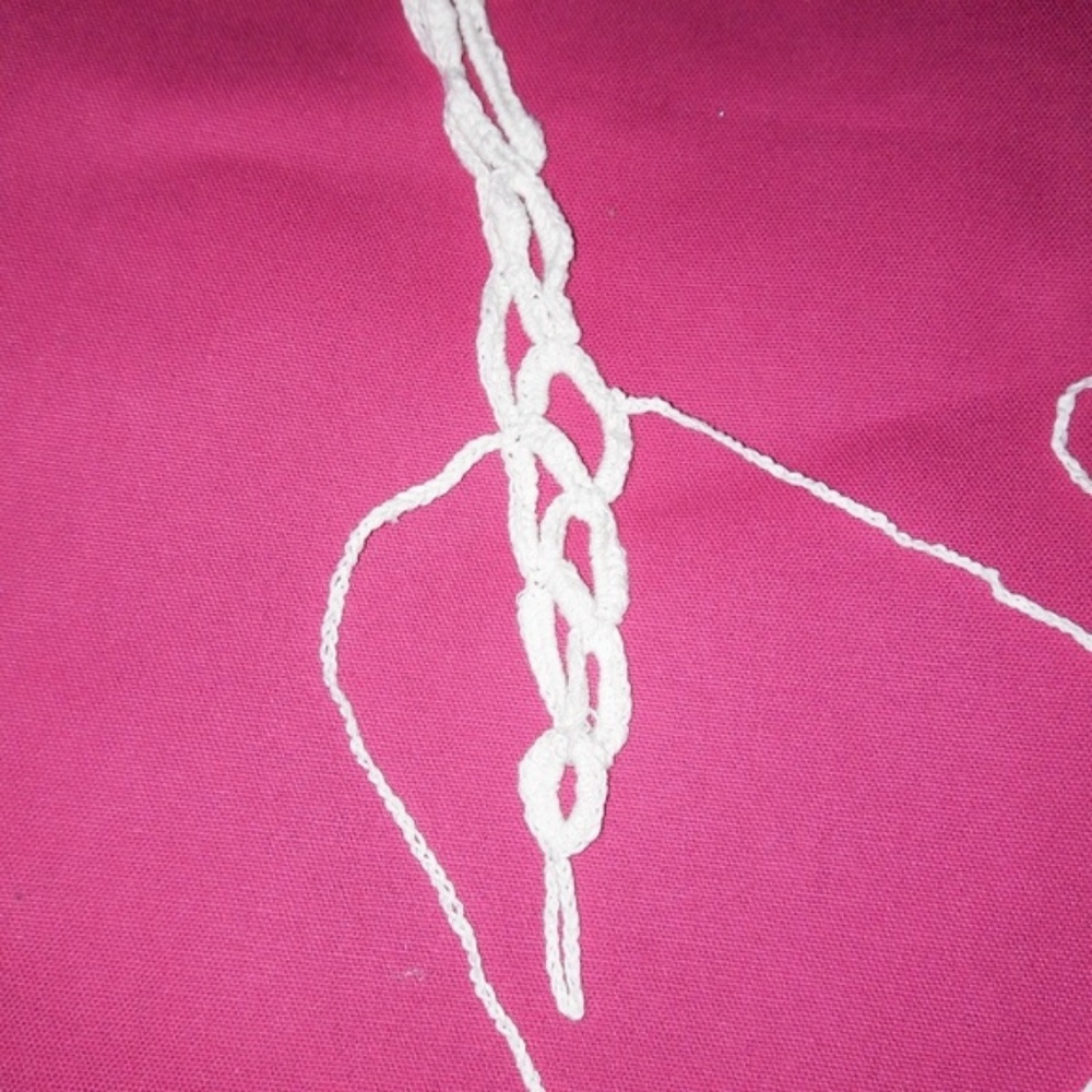 White Handmade Crochet Barefoot Gladiator Sandals - Picture 5 of 6